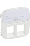 LEGRAND 755485 Valena Allure 2xRJ11 / RJ45 socket cover with label holder, White