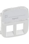 LEGRAND 755489 Valena Allure 2xRJ11/RJ45 aljzat burkolat címketartóval, Gyöngyház