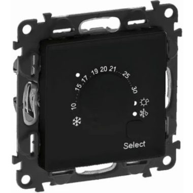 LEGRAND 756333 Valena Life electronic room thermostat, black