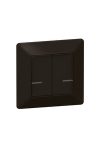 LEGRAND 756387 Valena Life Netatmo wireless double single pole switch, black