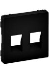 LEGRAND 756422 Valena Life 2xRJ45 / RJ11 socket cover, black