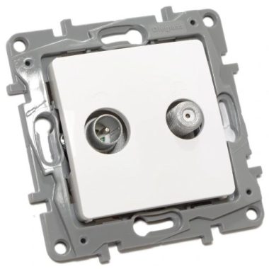 LEGRAND 764558 Niloé TV-SAT socket, terminating (10 dB), white