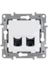 LEGRAND 764574 Niloé 2xRJ45 Cat.6 UTP csatlakozóaljzat, fehér