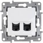 LEGRAND 764574 Niloé 2xRJ45 Cat.6 UTP socket, white