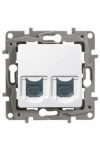 LEGRAND 764576 Niloé 2xRJ45 Cat.6 STP körmös aljzat, fehér