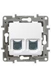 LEGRAND 764580 Niloé 2xRJ45 Cat.5 UTP csatlakozóaljzat, fehér