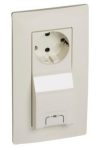 LEGRAND 764630 Niloé 2P + F / USB combined socket, beige