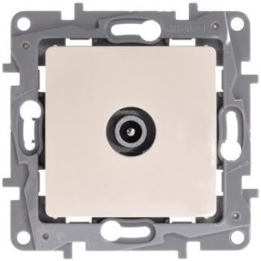 LEGRAND 764652 Niloé TV socket, through (14 dB), beige