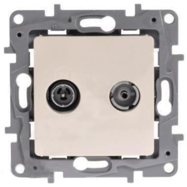 LEGRAND 764657 Niloé TV-SAT socket, through (14 dB), beige