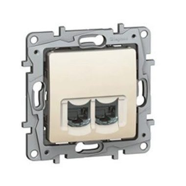 LEGRAND 764670 Niloé RJ11 + RJ45 Cat.5 UTP socket, beige