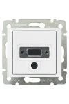 LEGRAND 770082 Valena HD 15 + 3.5 mm Jack aljzat, fehér