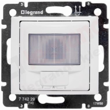 LEGRAND 774229 Valena motion sensor switch 3-250 W, front on-off, 2-wire, white