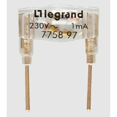 LEGRAND 775897 230V 0,5mA zöld glimmlámpa