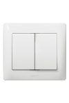 LEGRAND 777012 Galea Life double key, white