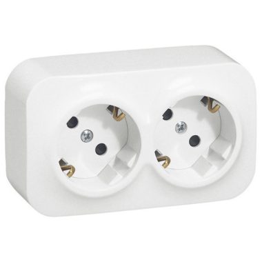 LEGRAND 782433 Forix IP21 railed 2x2P + F socket, white