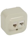 LEGRAND 782451 Forix IP20 fk 1xRJ45 Cat5e UTP IT + RJ11 telephone socket beige