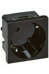 LEGRAND 79355 Program Mosaic 2P + F socket rotated 45 °, black