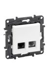 LEGRAND 863156 Niloé Step RJ45 Cat.6 UTP + 1xRJ11 aljzat, fehér