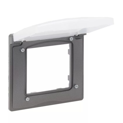 LEGRAND 863496 Niloé Step 1-es keret, IP44, grafit szürke