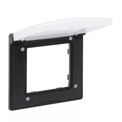 LEGRAND 863596 Niloé Step 1-es keret, IP44, fekete