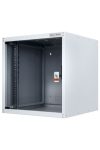 LEGRAND EVO12U6045 network rack cabinet, 19'' 12U WIND: 600 DEPTH: 450 CORE: 626 gray one-piece, glass door ready-assembled MAX: 65 kg Evoline