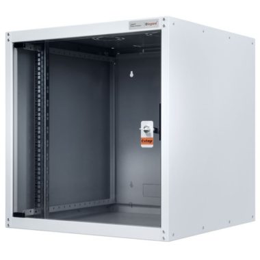 LEGRAND EVO12U6045 network rack cabinet, 19'' 12U WIND: 600 DEPTH: 450 CORE: 626 gray one-piece, glass door ready-assembled MAX: 65 kg Evoline