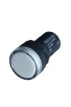 TRACON LJL16-WA LED-es jelzőlámpa, fehér 12V AC/DC, d=16mm