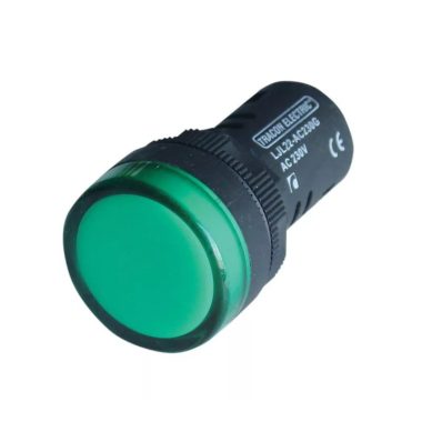 TRACON LJL22-DC230G LED-es jelzőlámpa, zöld 230V DC, d=22mm