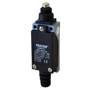 TRACON LSME8111 Helyzetkapcsoló, kúpos-ütközős 1×NO+1×NC, 5A/250V AC, IP65