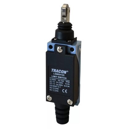   TRACON LSME8122 Helyzetkapcsoló, nyomógörgős 1×NO+1×NC, 5A/250V AC, 90°, IP65