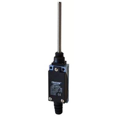 TRACON LSME9101 Helyzetkapcsoló, rugószáras (acél) 1×NO+1×NC, 5A/250V AC, 100mm, IP65