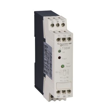 SCHNEIDER LT3SM00M Kézi reset, zárlatérzékelő, hibajelző LED, teszt+reset gomb, 115/230V AC