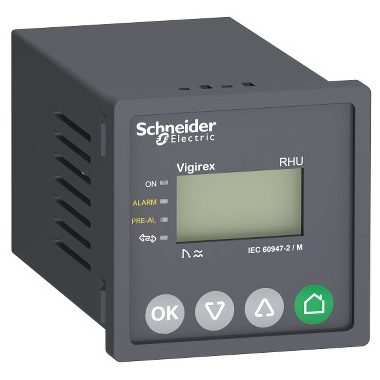 SCHNEIDER LV481003 Vigirex szivárgóáram védelmi relé RHU - 0.03..30 A - 0..5 s - 240 V