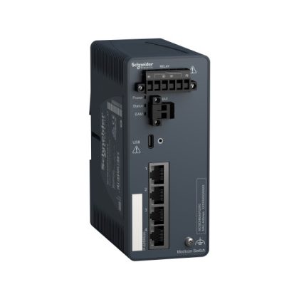   SCHNEIDER MCSESM043F23F0 Modicon switch, TCP/IP, menedzselhető, 4TX