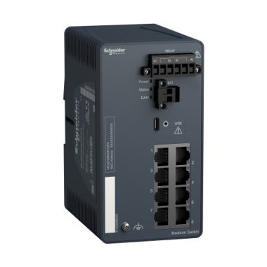 SCHNEIDER MCSESM083F23F0 Modicon switch, TCP/IP, menedzselhető, 8TX