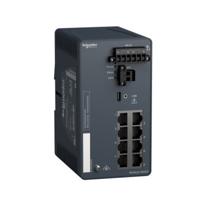   SCHNEIDER MCSESM083F23F0 Modicon switch, TCP/IP, menedzselhető, 8TX