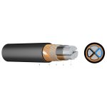   NAYCWY 3x120/70 mm2 PVC szigetelésű erősáramú kábel koncentrikus vezetővel 0,6/1kV  fekete