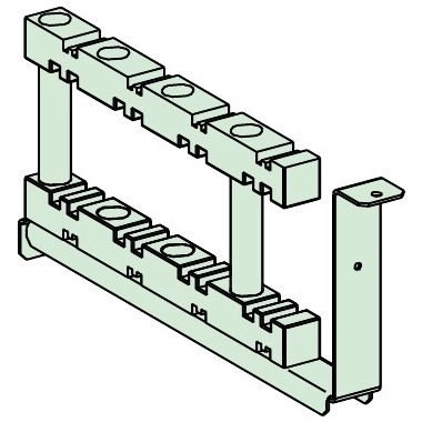 SCHNEIDER NSYBHS600 2 vízszintes gyűjtősín tartó 3200A (600)