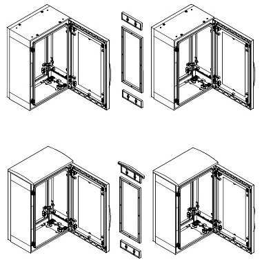 SCHNEIDER NSYMUPLA53G PLA összeépítő készlet (500*320)