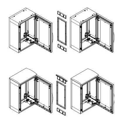 SCHNEIDER NSYMUPLA53G PLA összeépítő készlet (500*320)