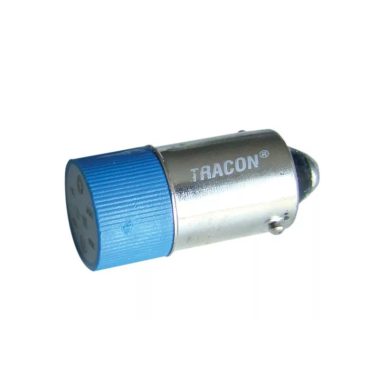 TRACON NYGL-AC400B LED-es jelzőizzó, kék 400V AC/DC, Ba9s