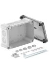 OBO 2005100 X16 R LGR-TR Junction box with transparent cover, 2069 rail 240x191x125mm
