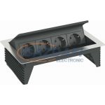 OBO 6116804 DBK2-E4 D4S Deskbox, nyitható, 260x167x68mm