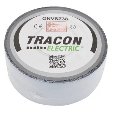 TRACON ONVSZ38 Önvulkanizáló szalag, fekete 10m×38mm, -40°C-75°C