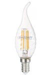 OPTONICA 1414 LED csavart gyertya fényforrás TIP C35 4W 400LM E14 220-240V 2700K - FILAMENT