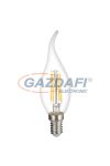 OPTONICA 1415 LED gyertya fényforrás C35 4W 400LM E14 175-265V 2700K - TIP FILAMENT átlátszó bura dimmelhető