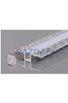 OPTONICA 5162 LED profil alumínium szürke L=2m 21.3x26x12.6mm süllyesztett