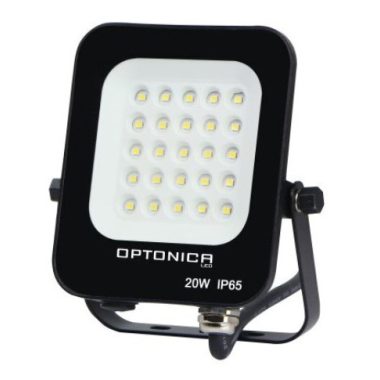 OPTONICA 5724 LED SMD fekete fényvető 20W AC220-240V 1800LM 6000K IP65