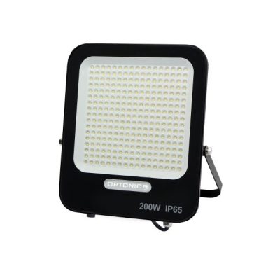 OPTONICA 5738 LED SMD fényvető fekete 200W 18000LM AC220-240V 90° IP65 6000K