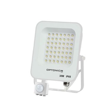 OPTONICA 5768 LED SMD fényvető fehér 30W 2700LM AC220-240V 90° IP65 2700K mozgásérzékelős